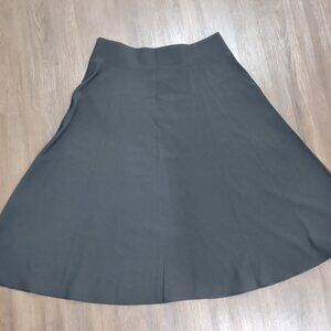 Basic Black A-Line Skirt Size L